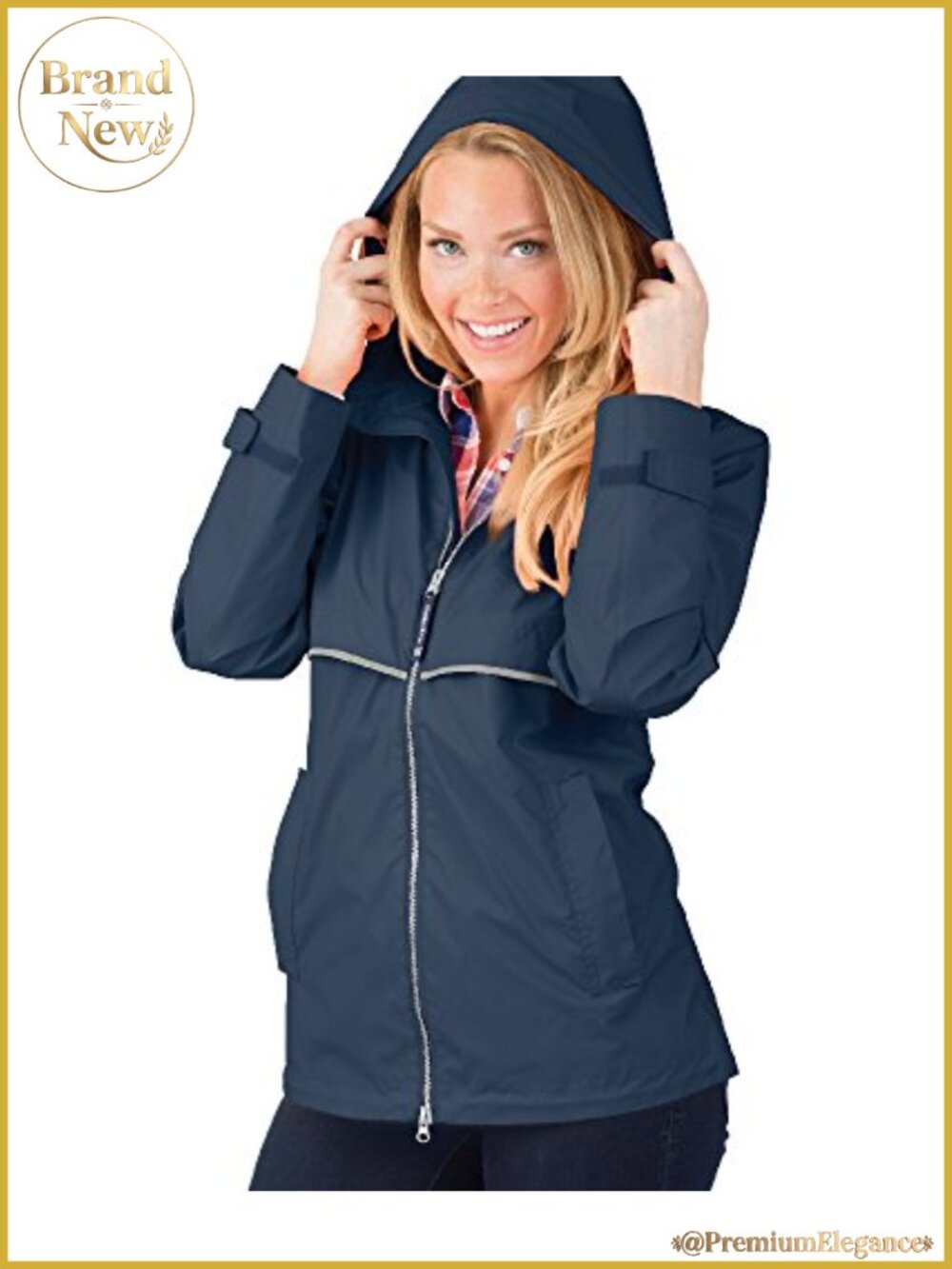 Women's Waterproof Rain Jacket Windbreaker with Hood